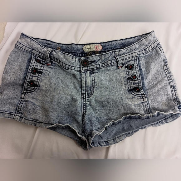 2/$30 Boom Boom Jeans Blue Jean Summer Shorts Distressed Frayed Hem(#889) - Picture 1 of 7